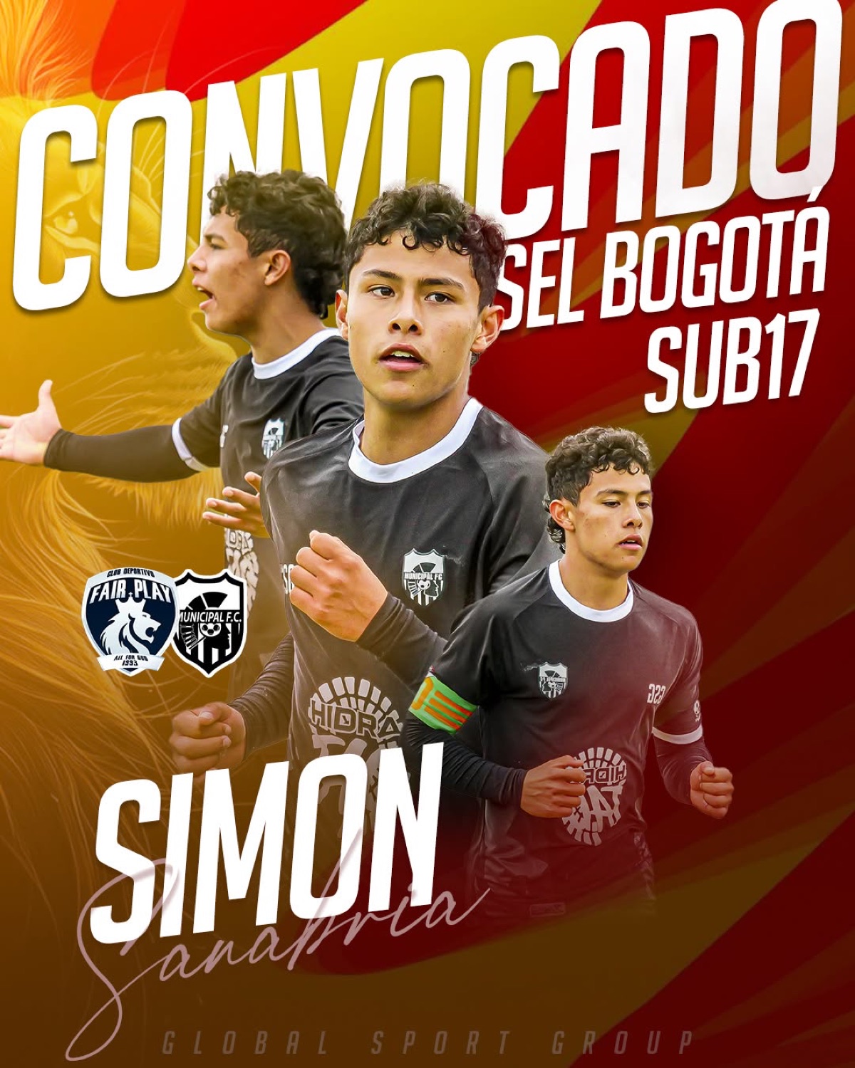 Simón Sanabria convocado a la Selección Bogotá SUB-17