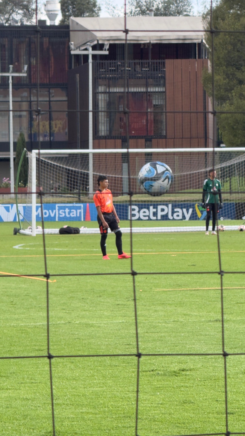 Simón Sanabria en microciclo de la Selección Colombia SUB-16
